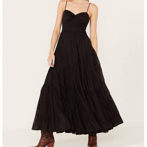 Free People Dresses & Skirts - Free People Elegant Black Maxi Dress